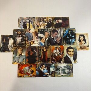 Hamilton Collection Gone‎ With The Wind Porcelain Collector Cards Movie Scenes